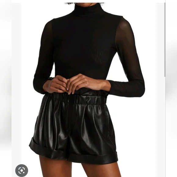 Alice + Olivia Clarinda Turtleneck Long Sleeve Bodysuit Size XL NWT $395 - Picture 7 of 16